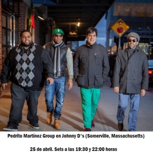 25 de abril - Pedrito Martínez Group en Johnny D's de Somerville, Massachusetts
